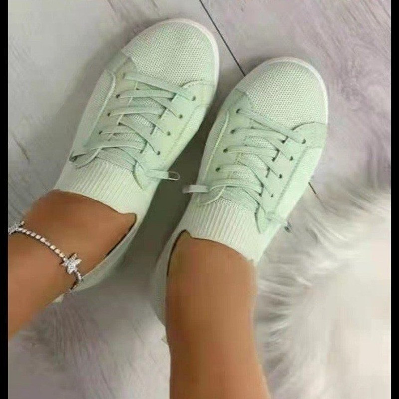 Γυναικεία παπούτσια 2022 Zapatos De Mujer Breathable γυναικεία παπούτσια με κορδόνια casual flats Γυναικεία δίχτυα πάνινα παπούτσια Loafers Zapatillas Mujer