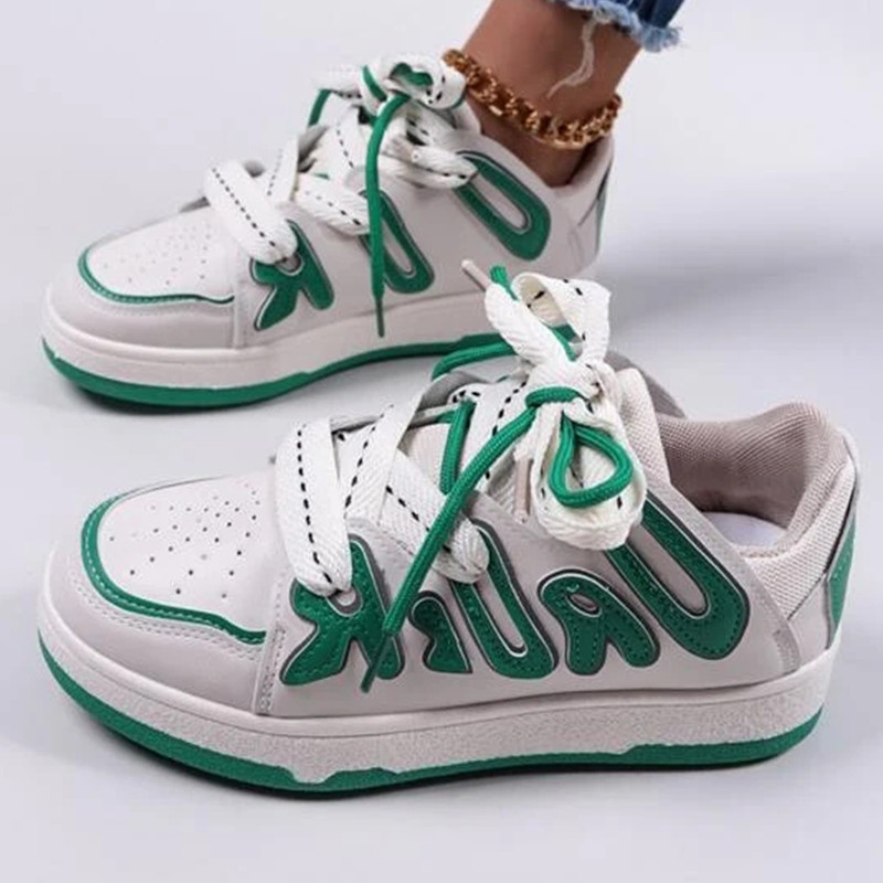 Γυναικεία Casual Παπούτσια Γραφικά Colorblock Μπροστινά παπούτσια για πατίνι Ευέλικτα αντιολισθητικά αθλητικά παπούτσια Γυναικεία παπούτσια 2023