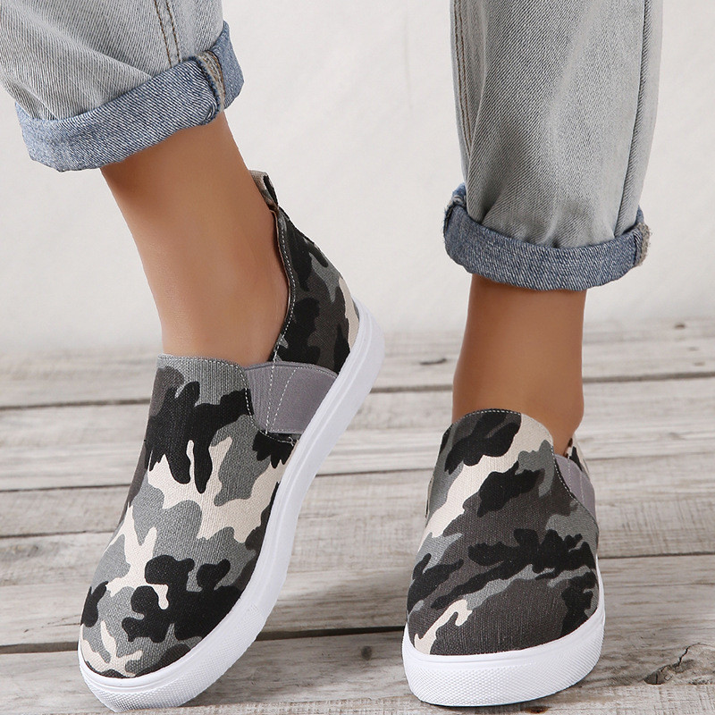 Leopard tossud Naiste nahast vulkaniseeritud jalatsid Slip on tossud Mugavad välisspordijalatsid Lamedad tossud Zapatillas Mujer