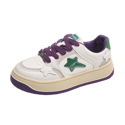 Χονδρή σόλα Casual Λευκά Παπούτσια Γυναικεία Αθλητικά Παπούτσια Γυναικεία Αθλητικά Παπούτσια Βουλκανιζέ Running Fashion Παπούτσια Γυναικεία Παπούτσια Traf