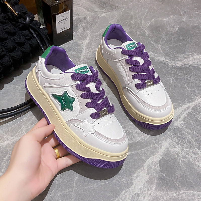 Χονδρή σόλα Casual Λευκά Παπούτσια Γυναικεία Αθλητικά Παπούτσια Γυναικεία Αθλητικά Παπούτσια Βουλκανιζέ Running Fashion Παπούτσια Γυναικεία Παπούτσια Traf