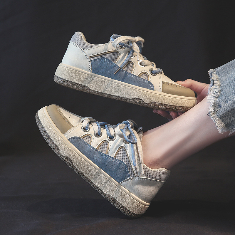 Kevad/sügis 2022 uued kingad naistele Moodsad, hingavad madala lõikega nööriga mitmevärvilised naistejalatsid Naiste jalatsid