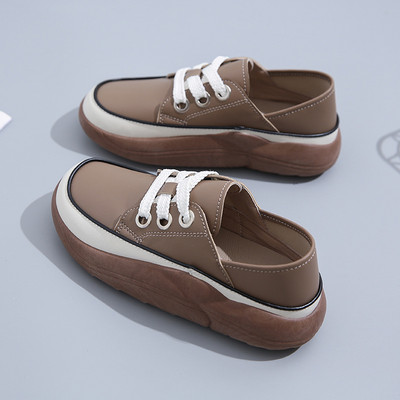 Naiste vabaajajalatsid Uued pitsilised naiste tossud, ümmargune peaga platvorm Naiste vulkaniseeritud kingad Moodsad üksikud kingad Naiste jalanõud