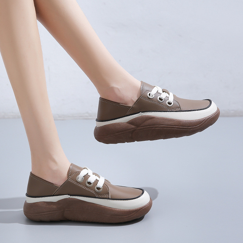 Naiste vabaajajalatsid Uued pitsilised naiste tossud, ümmargune peaga platvorm Naiste vulkaniseeritud kingad Moodsad üksikud kingad Naiste jalanõud