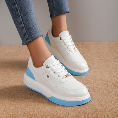 Moteriški žieminiai sportbačiai Vyriški vulkanizuotos platformos bėgimo bateliai apvalūs odiniai suvarstomi guminiai batai Aukštos kokybės prabangus prekės ženklas