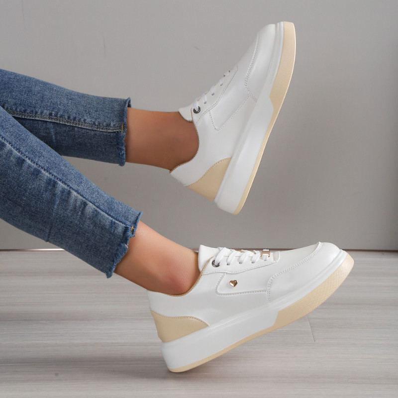 Naiste talvetossud Meeste vulkaniseeritud platvormiga jooksujalatsid ümmarguse varbaga nahast paeltega kummist tallajalatsid Kvaliteetne luksusbränd