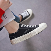 Luksusbrändi Woman Vulcanize kingad 2022 Uued naiste kingad Nööritavad madalad hingavad vabaaja lõuendist naiste kingad naistele