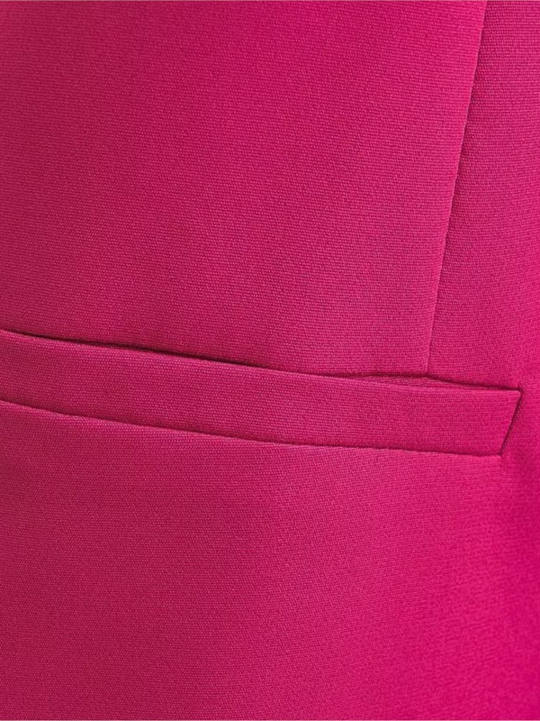 V-λαιμόκοψη μονό στήθος ροζ κόκκινο κοστούμι Γυναικείο γιλέκο Λεπτό κοντό αμάνικο παλτό 2023 New Fashion Chic γιλέκο τσέπης