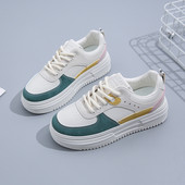 2022 Νέα Μόδα Αθλητικά Γυναικεία Παπούτσια Πλατφόρμας Χρώμα Μόδα Λευκά Παπούτσια Αναπνεύσιμα με κορδόνια Casual Παπούτσια για τρέξιμο Γυναικεία αθλητικά παπούτσια