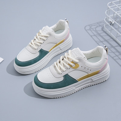 2022 Νέα Μόδα Αθλητικά Γυναικεία Παπούτσια Πλατφόρμας Χρώμα Μόδα Λευκά Παπούτσια Αναπνεύσιμα με κορδόνια Casual Παπούτσια για τρέξιμο Γυναικεία αθλητικά παπούτσια