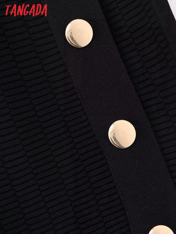 Tangada naiste 2023. aasta kuldnööbid, soojad kootud vestid, varrukateta naiste vest, BE465