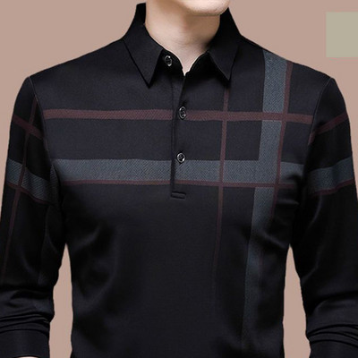 Modna polo majica na rever, vrhunska jednostavna i elegantna muška polo majica s printom.