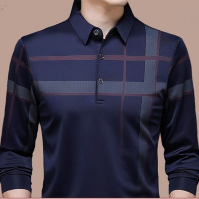 Modna polo majica na rever, vrhunska jednostavna i elegantna muška polo majica s printom.