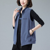 Νέο γυναικείο γιλέκο 2023, Κορεάτικη Έκδοση για Άνοιξη και Φθινόπωρο, Μεγάλο μέγεθος Αμάνικο Κορυφαίο Γυναικείο Μόδα Φερμουάρ Casual Λεπτό Γυναικείο γιλέκο