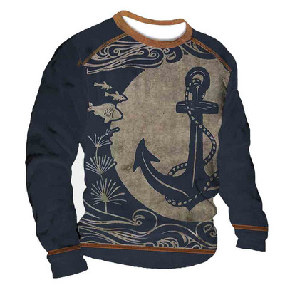 Tricou de stradă cu mâneci lungi imprimat la modă pentru bărbați subțiri de toamnă, tricou personalizat pentru sport în aer liber pentru bărbați.