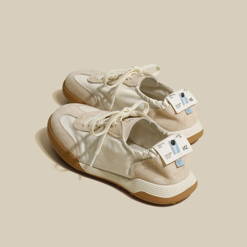 2023, primăvară și toamnă, pantofi albi clasici, pantofi albi, cu șireturi, cu fund plat, pantofi casual pentru femei