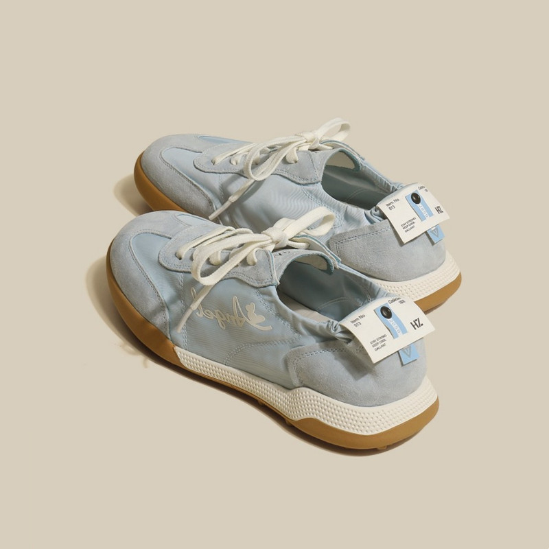 2023, primăvară și toamnă, pantofi albi clasici, pantofi albi, cu șireturi, cu fund plat, pantofi casual pentru femei