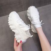 Φθινοπωρινό νέο στυλ Flying Mesh Παπούτσια Dad Ρετρό γυναικεία παπούτσια Μαλακή σόλα Άνετη χοντρή σόλα αθλητικά παπούτσια Γυναικεία αθλητικά παπούτσια 2023