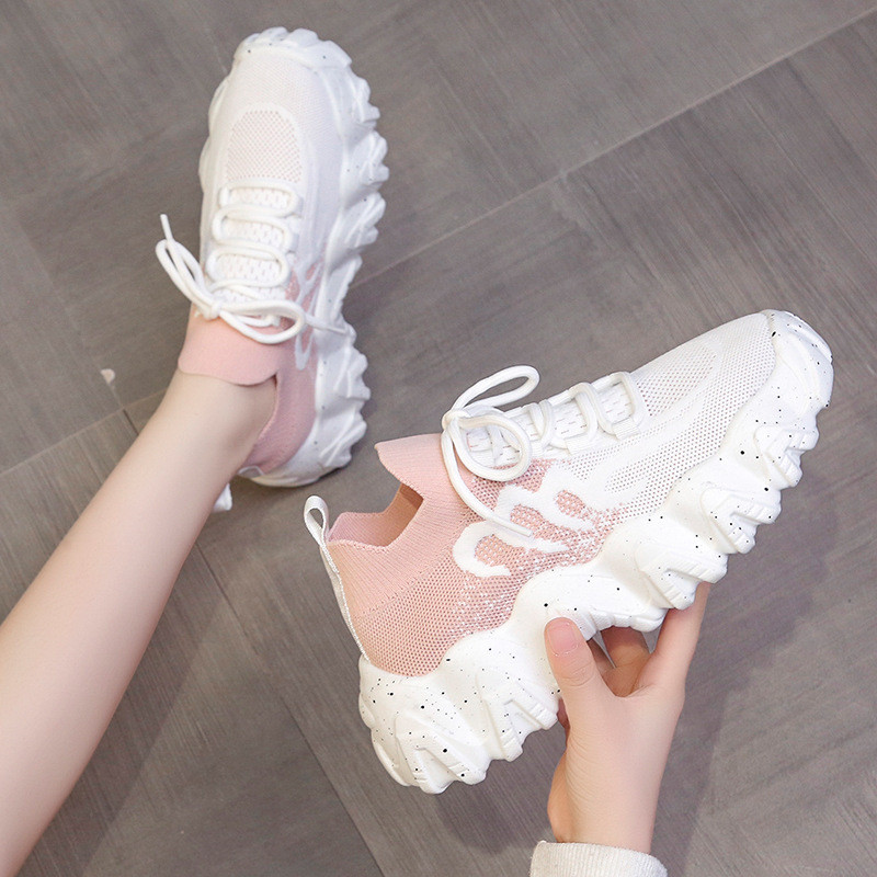 Φθινοπωρινό νέο στυλ Flying Mesh Παπούτσια Dad Ρετρό γυναικεία παπούτσια Μαλακή σόλα Άνετη χοντρή σόλα αθλητικά παπούτσια Γυναικεία αθλητικά παπούτσια 2023