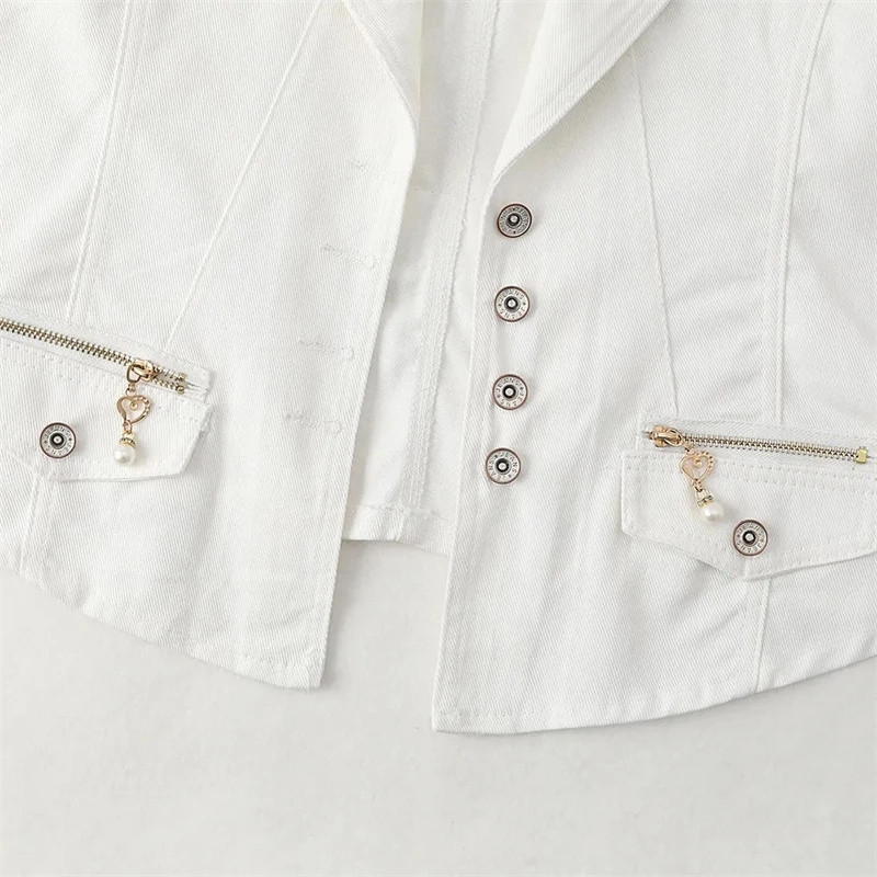 Τζιν Γιλέκο Γυναικείο Μπουφάν 2023 Νέο Κορεάτικο Άνοιξη Φθινόπωρο Αμάνικο Γυναικείο Μπουφάν Τζιν Τζιν Γιλέκο Γιλέκο Γυναικεία μπλουζάκια