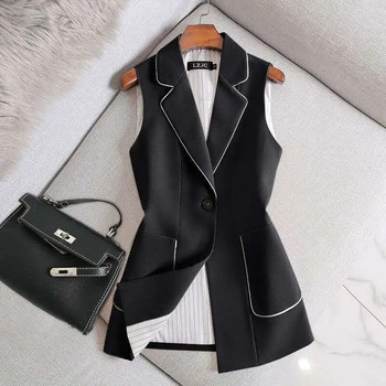 2023 Φθινόπωρο Χειμώνας Νέο λεπτό γυναικείο γιλέκο σακάκι Άνετο γυριστό γιακά Leisure Fashion One Button Γυναικείο παλτό κομψότητας