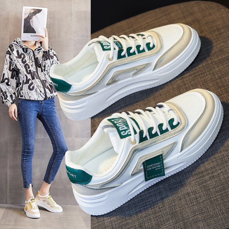 Proljeće jesen Nove dizajnerske bijele tenisice za žene Modne kauzalne prozračne cipele za žene Zapatos De Mujer tenisice