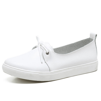 Naiste kingad Lamedad lõhestatud nahast veisenahast vabaaja jalanõud Naiste pehme pind, pluss suurus 44 Kvaliteetsed naiste kontorijalatsid