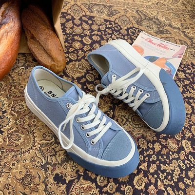 Γυναικεία Παπούτσια Πλατφόρμας Καλοκαίρι 2022 Νέα Μόδα Γυναικεία Παπούτσια Casual Παπούτσια από μονόχρωμο καμβά Γυναικεία παπούτσια Casaul Αθλητικά παπούτσια