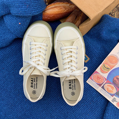 Γυναικεία Παπούτσια Πλατφόρμας Καλοκαίρι 2022 Νέα Μόδα Γυναικεία Παπούτσια Casual Παπούτσια από μονόχρωμο καμβά Γυναικεία παπούτσια Casaul Αθλητικά παπούτσια