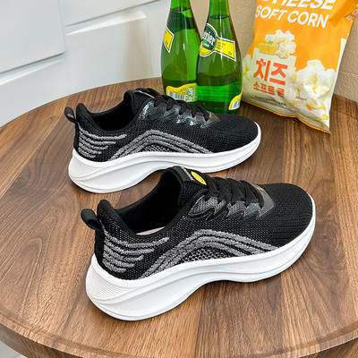 2023 Γυναικεία πάνινα παπούτσια για τρέξιμο Άνοιξη Καλοκαίρι Αθλητικά παπούτσια για τρέξιμο που αναπνέουν Γυναικεία παπούτσια τένις Καλάθια Femme Compensées