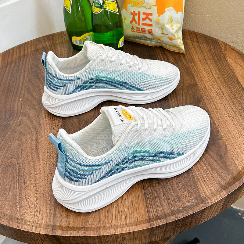 2023 Γυναικεία πάνινα παπούτσια για τρέξιμο Άνοιξη Καλοκαίρι Αθλητικά παπούτσια για τρέξιμο που αναπνέουν Γυναικεία παπούτσια τένις Καλάθια Femme Compensées