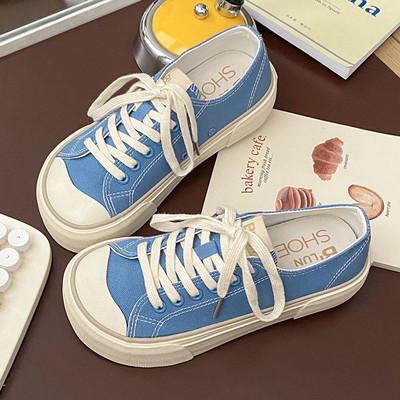 Дамски платнени обувки Удобни универсални корейски стил Нова мода Пролетни и летни маратонки за момичета Ins Ежедневни дамски обувки