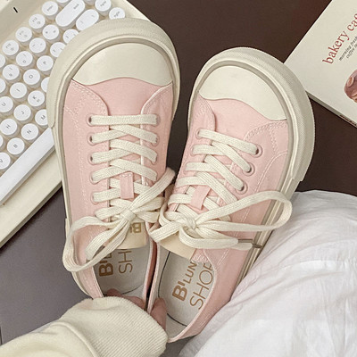 Дамски платнени обувки Удобни универсални корейски стил Нова мода Пролетни и летни маратонки за момичета Ins Ежедневни дамски обувки