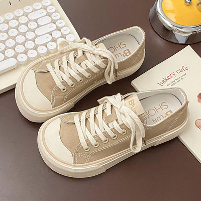 Дамски платнени обувки Удобни универсални корейски стил Нова мода Пролетни и летни маратонки за момичета Ins Ежедневни дамски обувки