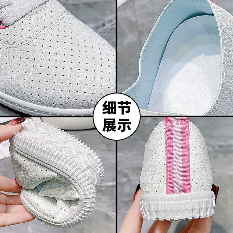 Naiste vulkaniseeritud jalatsid hingavad mugavad augud välispordijalatsid Suvised jooksujalatsid moelauajalatsid Paks tald