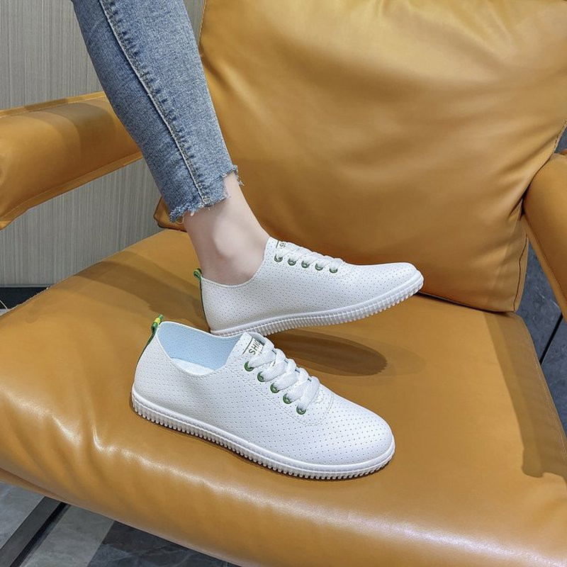 Naiste vulkaniseeritud jalatsid hingavad mugavad augud välispordijalatsid Suvised jooksujalatsid moelauajalatsid Paks tald