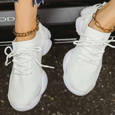 Lamedad paksud tossud naiste jalanõud, suvised vabaaja hingavad võrk, pluss 44 jalanõud, platvorm, sportlik jooksujalatsid Vulcanize