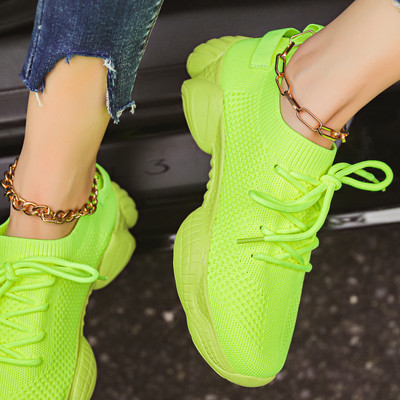 Lamedad paksud tossud naiste jalanõud, suvised vabaaja hingavad võrk, pluss 44 jalanõud, platvorm, sportlik jooksujalatsid Vulcanize