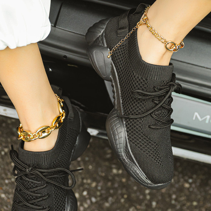 Lamedad paksud tossud naiste jalanõud, suvised vabaaja hingavad võrk, pluss 44 jalanõud, platvorm, sportlik jooksujalatsid Vulcanize