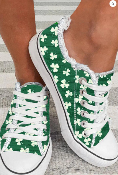 Γυναικεία πάνινα παπούτσια με ντεγκραντέ ροζ στάμπα με κορδόνια casual καμβά Γυναικεία παπούτσια βουλκανιζέ Φοιτητικά αθλητικά παπούτσια για τρέξιμο Plu Size 43