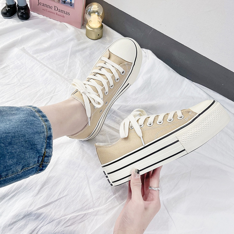 Naiste lõuendist jalanõud kõndimisjalatsid tossud hingavad mugavad imetamisjalatsid vabaaja paks tallaga jalanõud libisemiskindlad vulkaniseeritud jalanõud