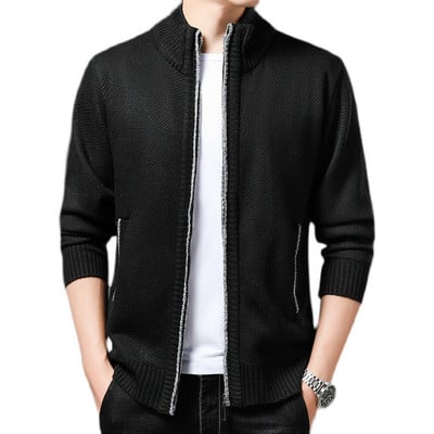 Novi ležerni visokokvalitetni kardigan Muški pleteni pulover Zimska odjeća Muška pletena jakna Kaput