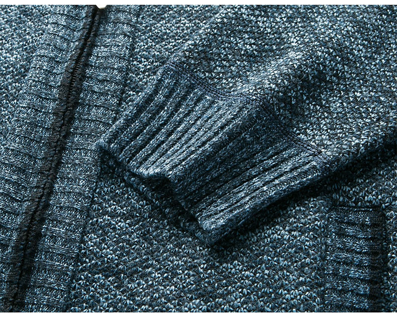 Novi ležerni visokokvalitetni kardigan Muški pleteni pulover Zimska odjeća Muška pletena jakna Kaput