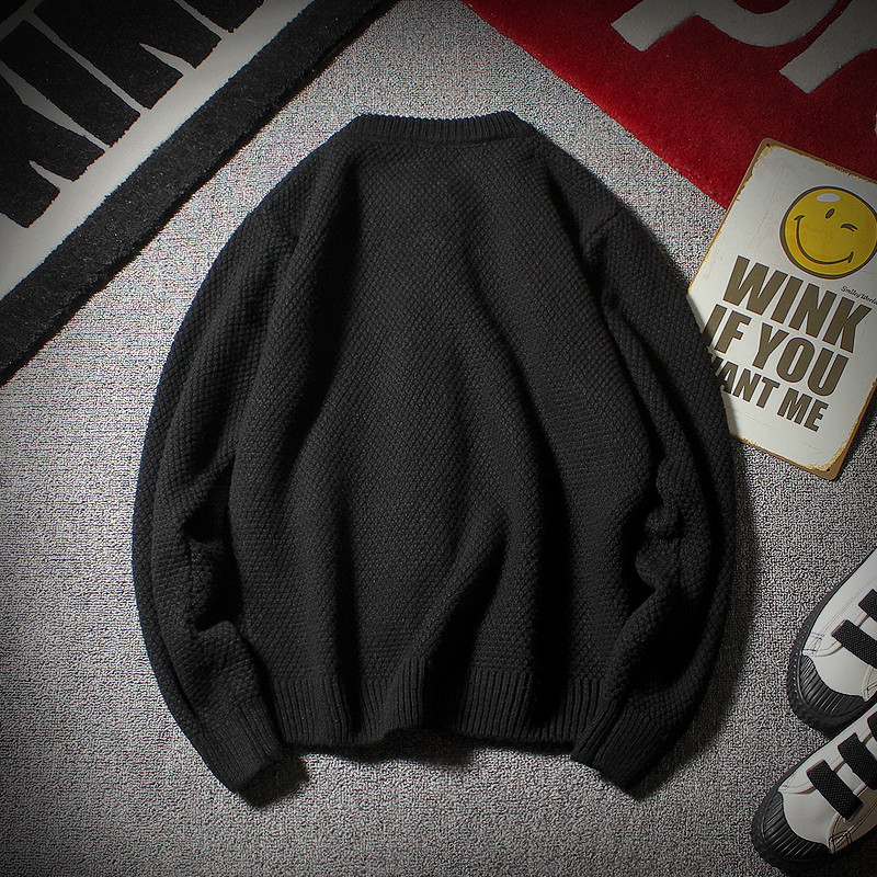 Must kampsun kampsun Harajuku meeste vabaaja kootud kampsun Hip Hop tänavarõivad lahtised kudumid topsid