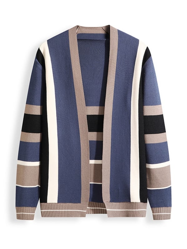 Kardigan Muški pleteni pulover Muška vanjska odjeća Top pletena jednobojna ležerna korejska modna pletena jakna Kaput