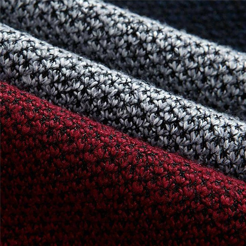 Sügistalvine meeste lapiline kampsun mantel Villane kootud kampsun meeste tõmblukk kootud paks mantel Soe vabaaja kudumine kampsun jakid