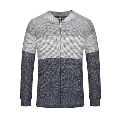 Meeste kampsunid sügistalv soe kašmiir kunstkarusnahk villane kardigan mantlid lukuga kampsunid jakid meeste vabaaja kudumid kampsun