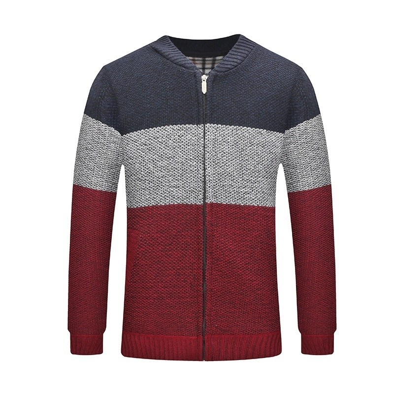 Meeste kampsunid sügistalv soe kašmiir kunstkarusnahk villane kardigan mantlid lukuga kampsunid jakid meeste vabaaja kudumid kampsun