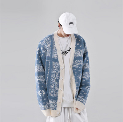 Jaapani etniline mood Kampsun Tänavarõivad Harajuku vabaaja kampsun Meeste rõivad Kampsun Retro avar paar meeste rõivad