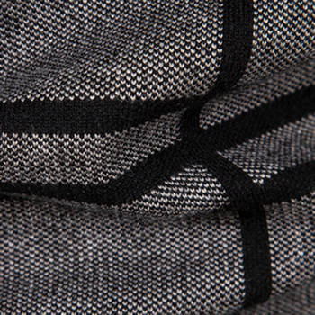 Casual ανδρική ζακέτα Basic με ριγέ μοτίβο για νεανικό επαγγελματικό επίσημο πουλόβερ με λεπτή εφαρμογή που φοριέται μακριά μανίκια με λαιμόκοψη V